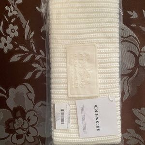 Coach knit Headband with Rubber Patch